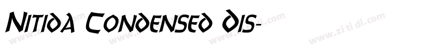 Nitida Condensed Dis字体转换